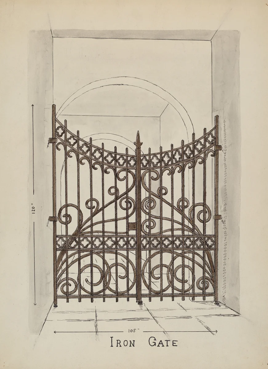 Wishing Gates by Lucien Verbeke, index of american design, 1936