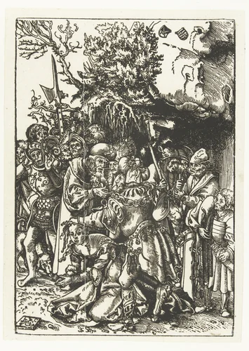 Martelaarschap van Heilige Barbara by Unknown, print, 1482-1553