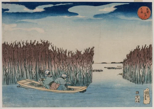 Ōmori, from the series Famous Places in the Eastern Capital by Utagawa Kuniyoshi (歌川國芳), print, 1830-1835