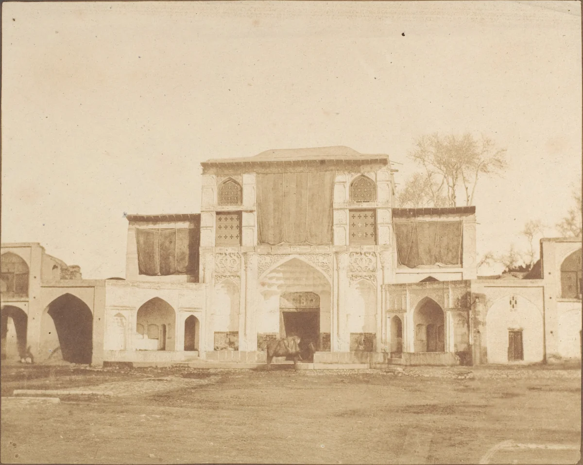Outer Entrance to the King's Palace, Teheran by Luigi Pesce, photograph, 1858