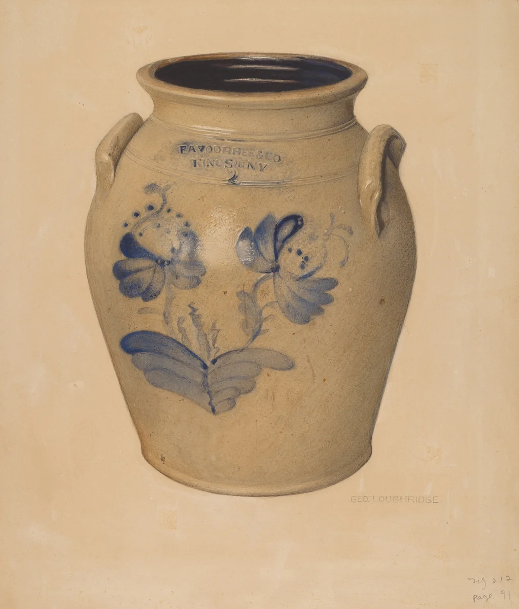 Crock by George Loughridge, index of american design, 1938