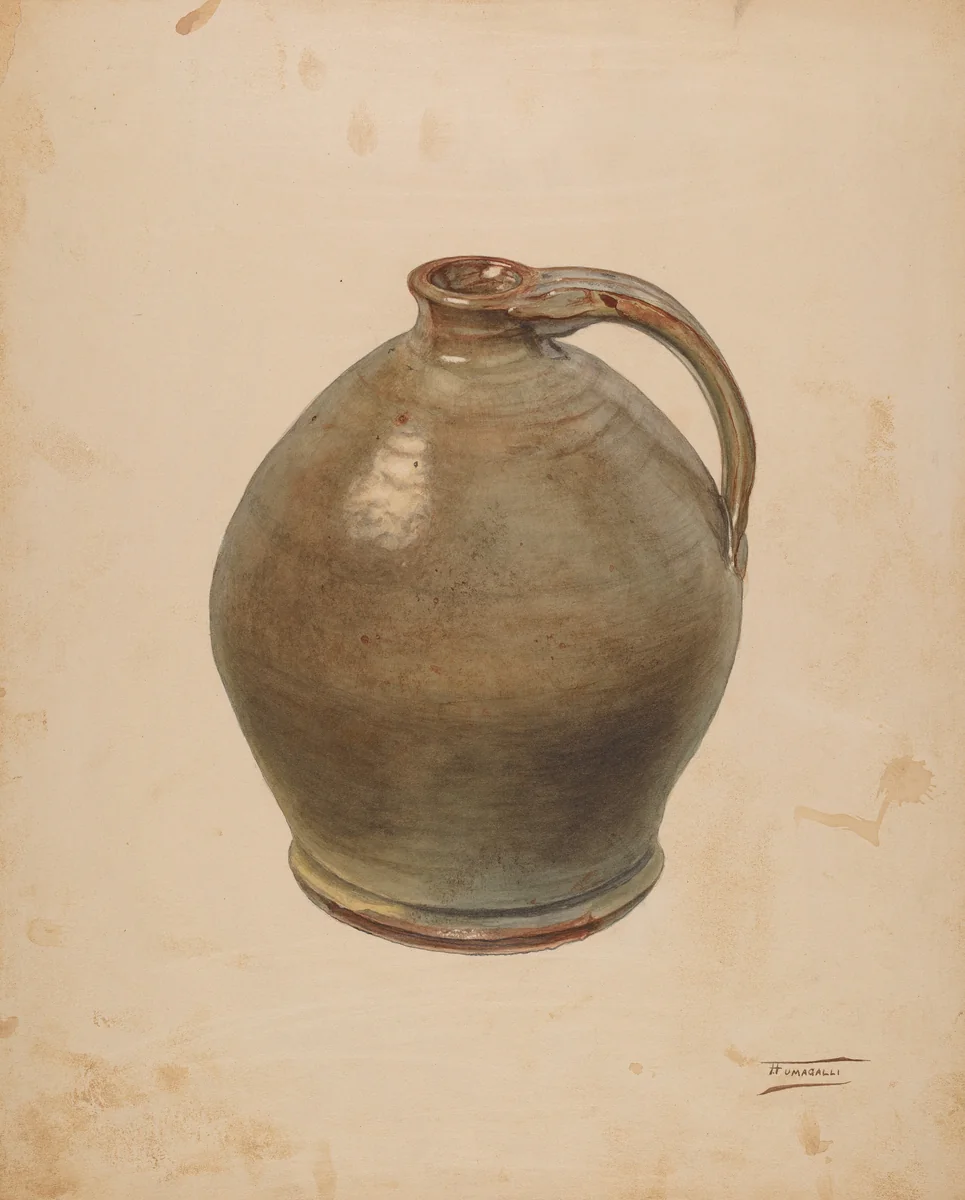 Jug by Frank Fumagalli, index of american design, 1938