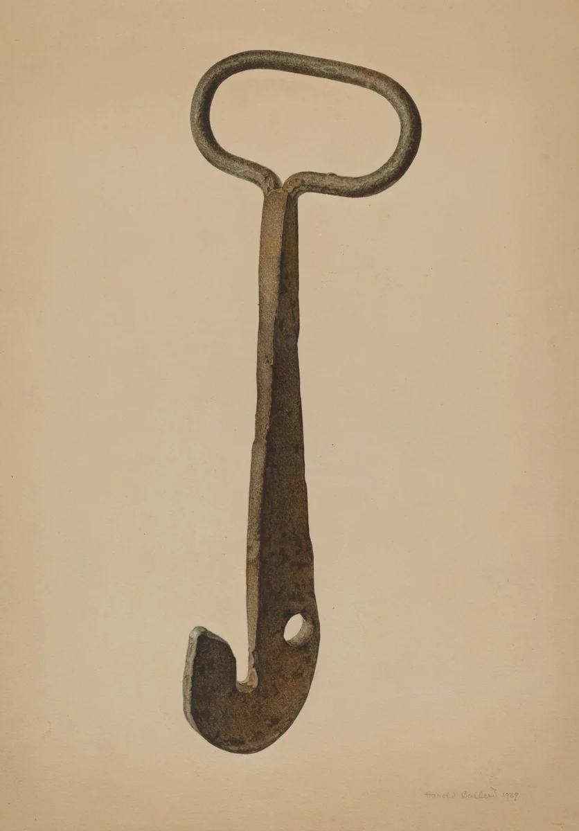 Log Loading Hook by Harold Ballerd, index of american design, 1939
