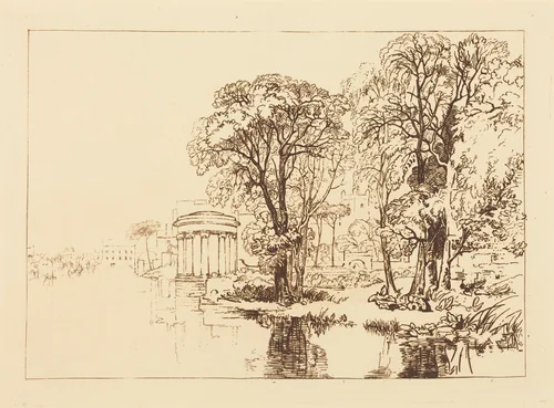 Isleworth by Joseph Turner, print, 1819