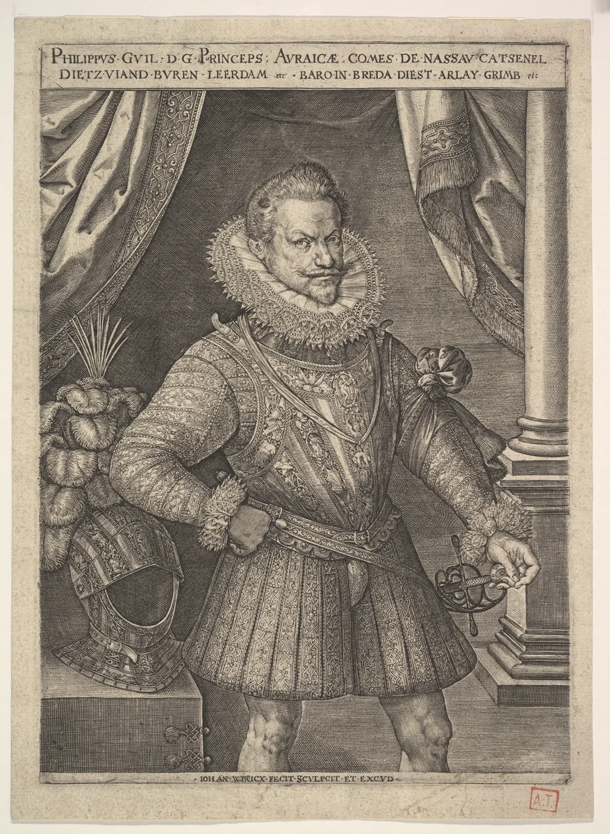 Philip William of Orange by Jan Wierix, print, 1563-1615