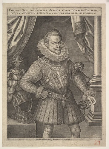 Philip William of Orange by Jan Wierix, print, 1563-1615