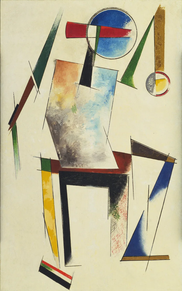 Figure by Varvara Stepanova, painting, 1921