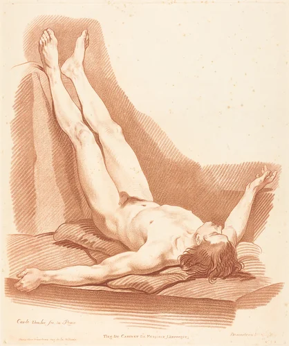 Academy by Gilles Demarteau the Elder, print, 1722-1776