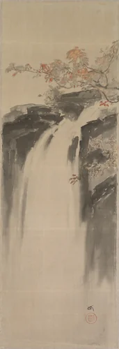 Waterfall by Yoshida Hiroshi, painting, 1924