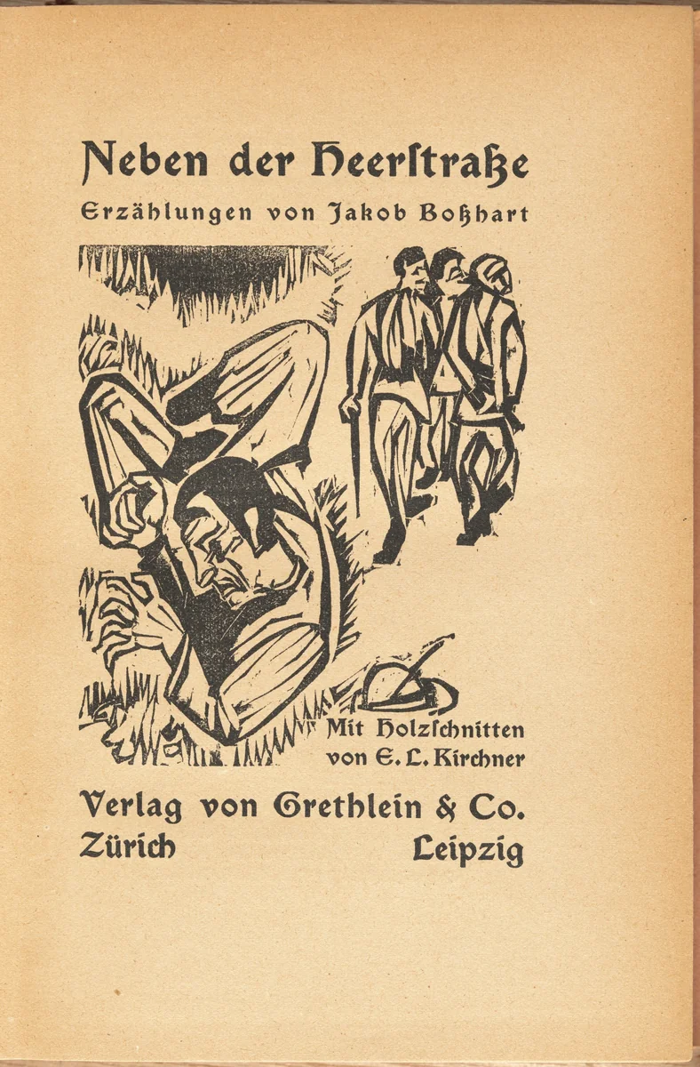 Jakob Bosshart: Neben der Heerstrasse (Jakob Bosshart: Near Main Street) by Ernst Ludwig Kirchner, volume, 1923