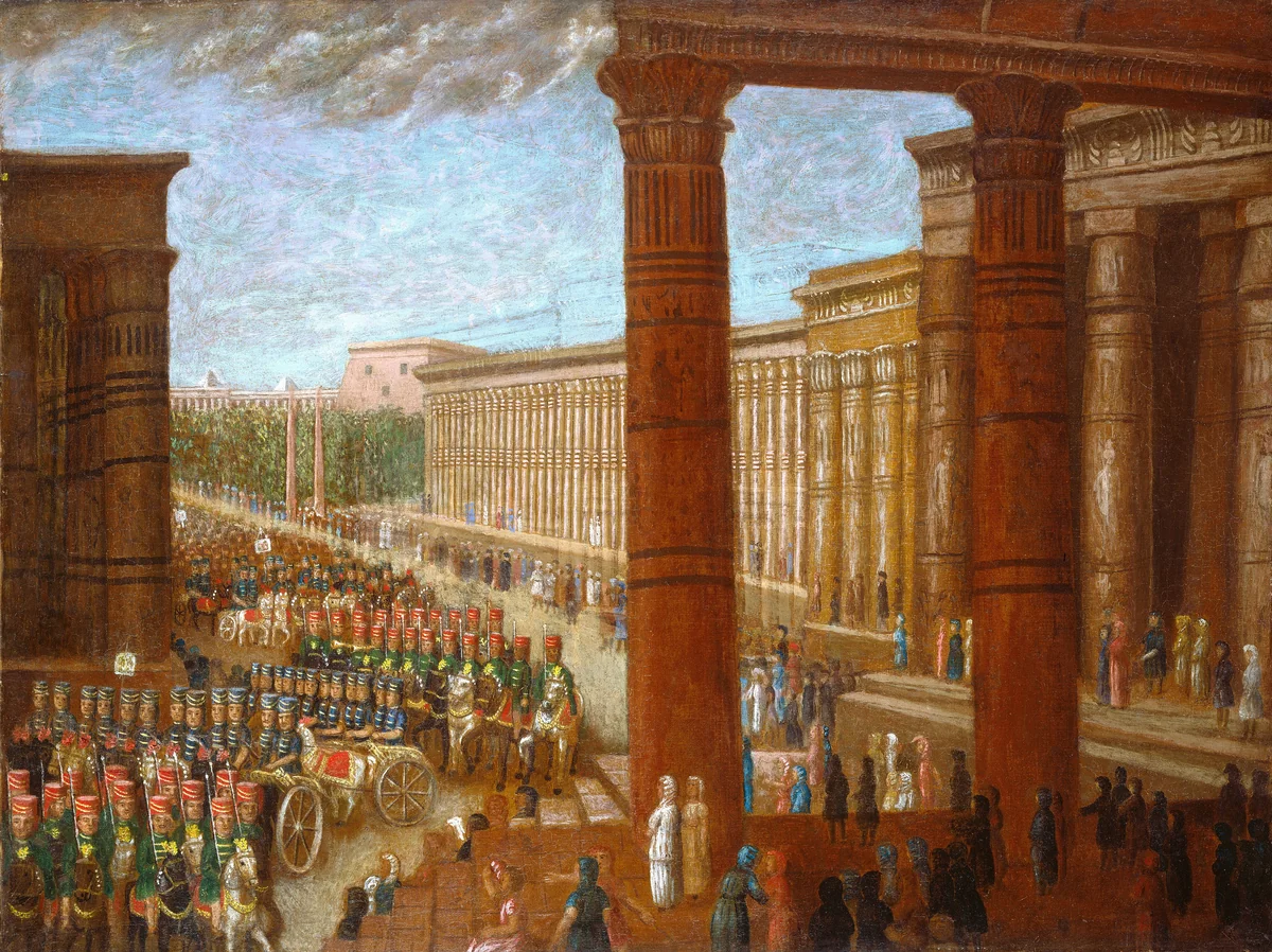 Pharaoh's Army Marching by Erastus Salisbury Field, painting, 1865-1880