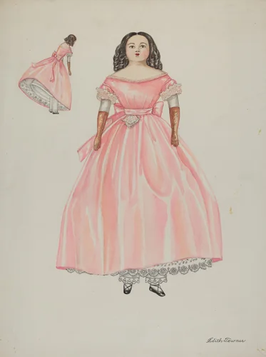 Doll - "Sally Taber" by Edith Towner, index of american design, 1937