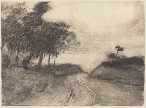 The Road (La route) by Edgar Degas, print, 1878-1880