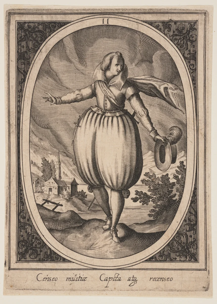 Plate 11 from Military Figures by Heinrich Ulrich, print, 1590-1610