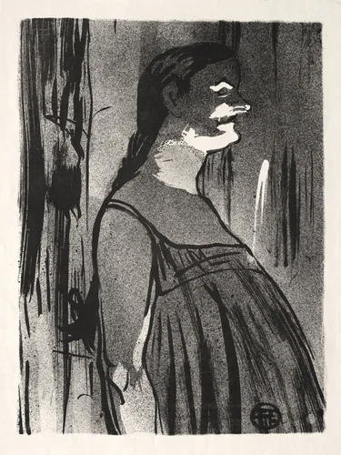 Le Café-concert: Mme. Abdala by Henri de Toulouse-Lautrec, print, 1893