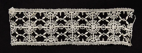 Bobbin Lace (Needlepoint Design) Insertion by Unknown, textile, 1550-1599