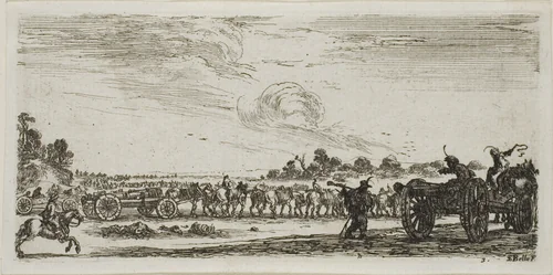 Plate Three from Drawings of Several Movements by Soldiers by Stefano della Bella, print, 1644