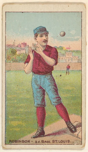 Robinson, 2nd Base, St. Louis, from the Gold Coin series (N284) for Gold Coin Chewing Tobacco by D. Buchner & Co., print, 1887