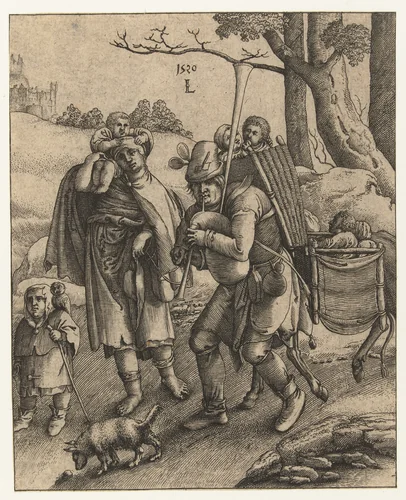 Uilenspiegel: de bedelaarsfamilie by anonymous, print, 1520-1644