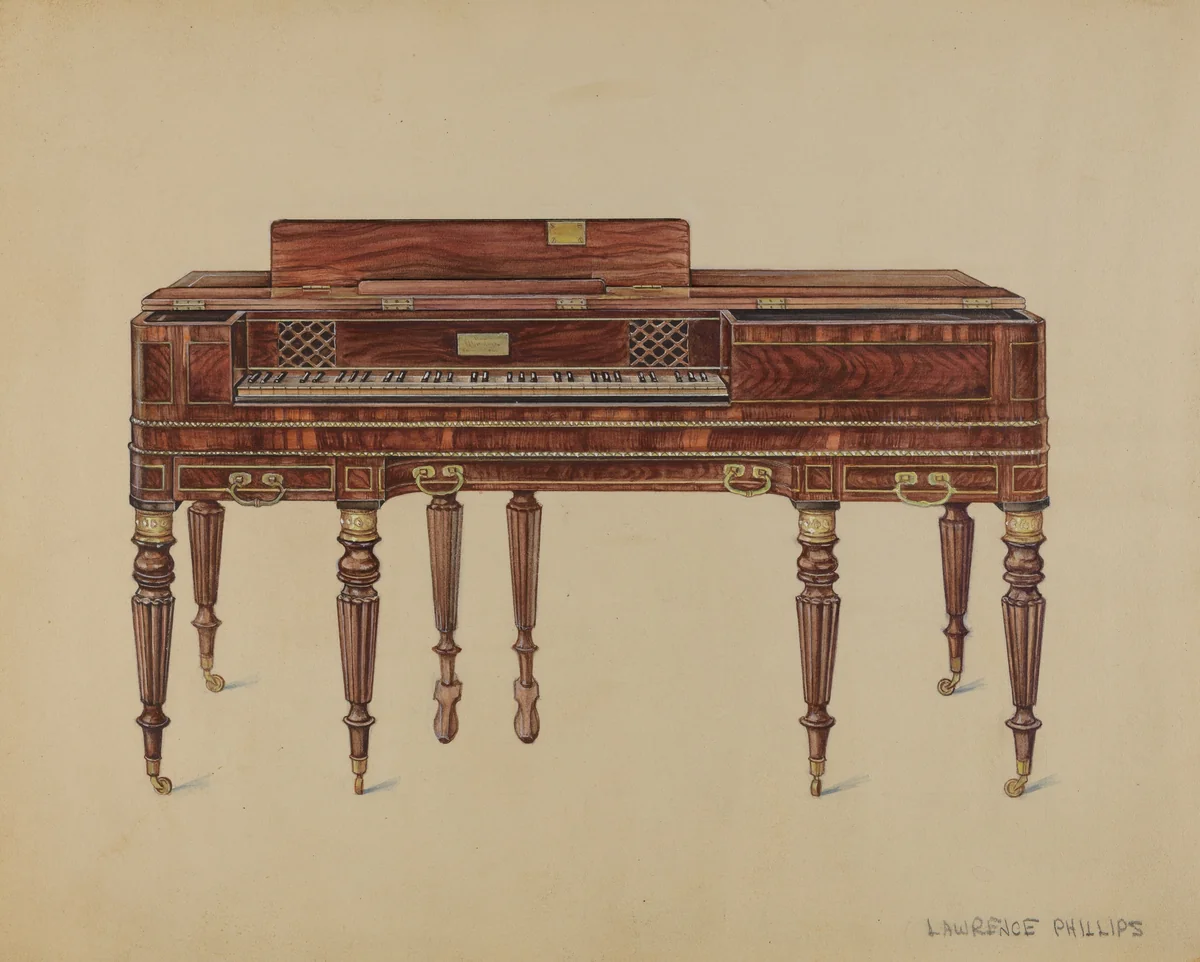 Piano Forte by Lawrence Phillips, index of american design, 1936
