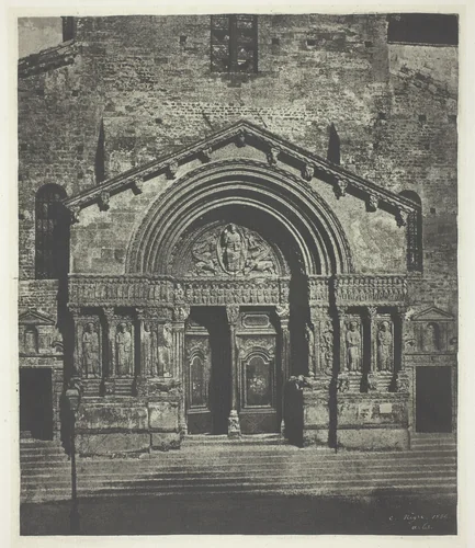 Arles: The West Porch of Saint-Trophime by Charles Nègre, photograph, 1854