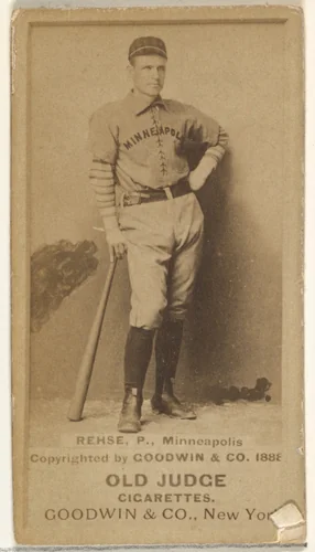 Rehse, Pitcher, Minneapolis, from the Old Judge series (N172) for Old Judge Cigarettes by Goodwin & Company, photograph, 1888
