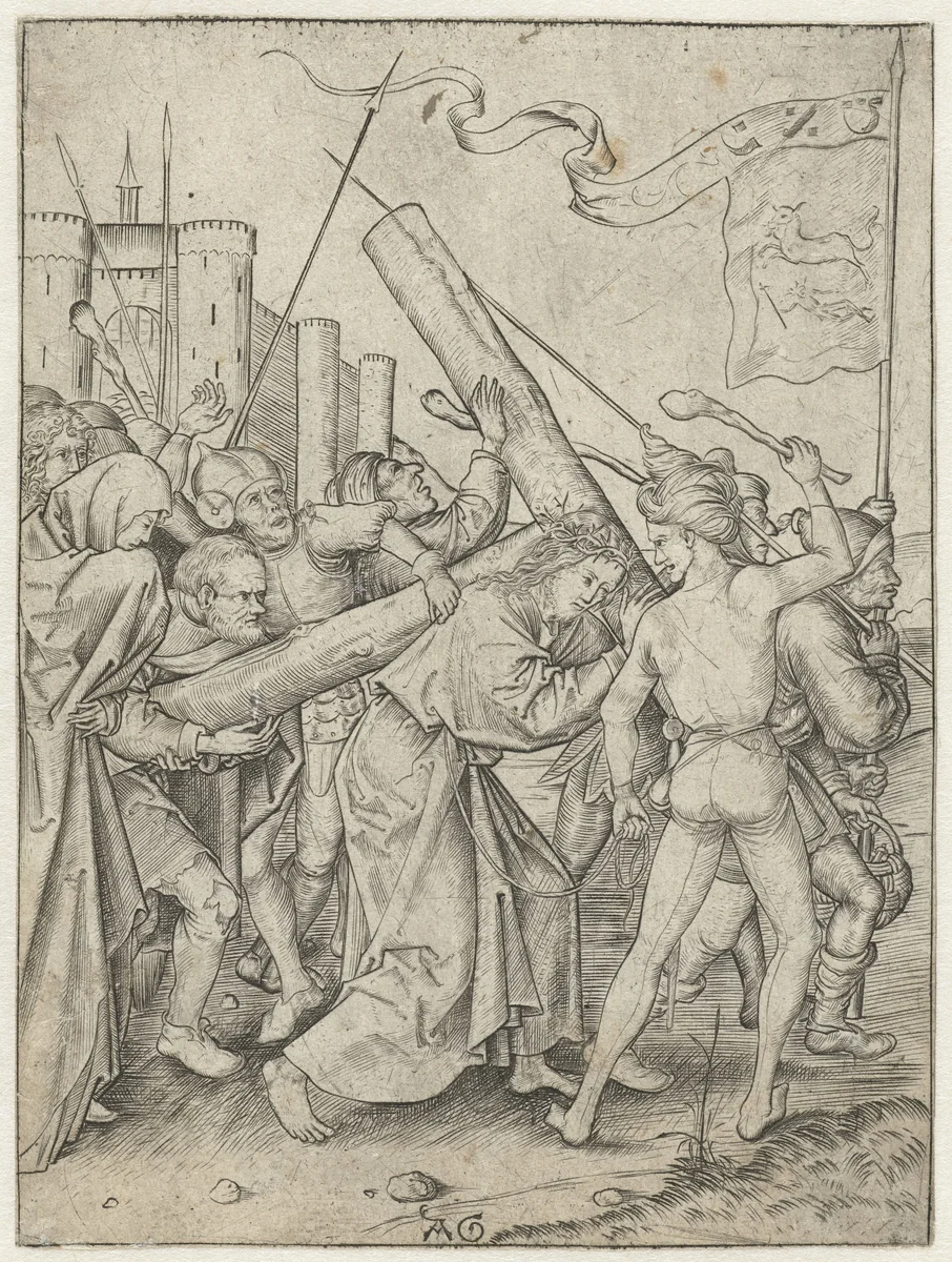 Kruisdraging by Unknown, print, 1475-1500