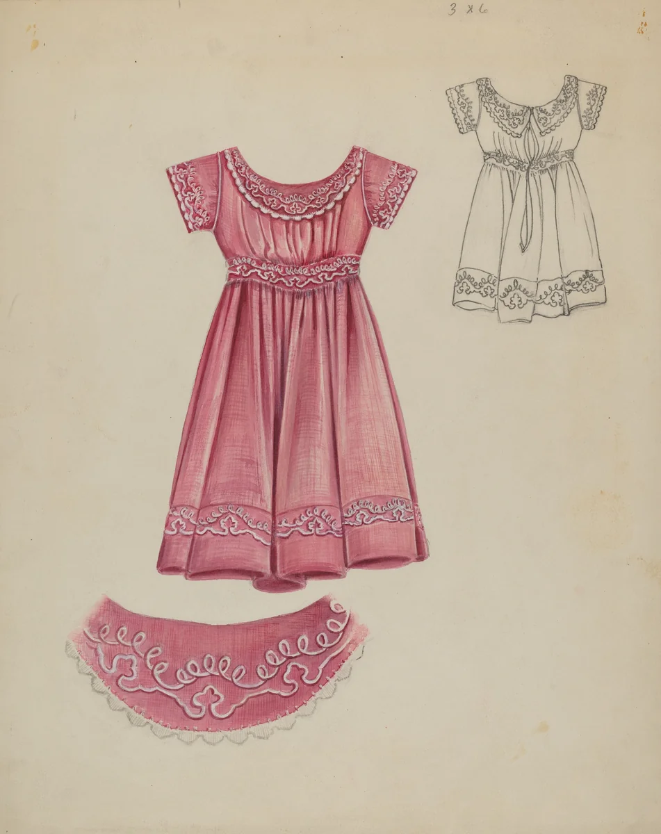 Child's Dress by Al Curry, index of american design, 1937