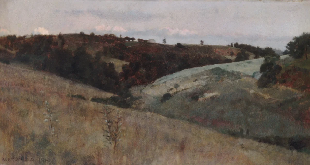 Landscape by Kenyon Cox, artwork, 1883
