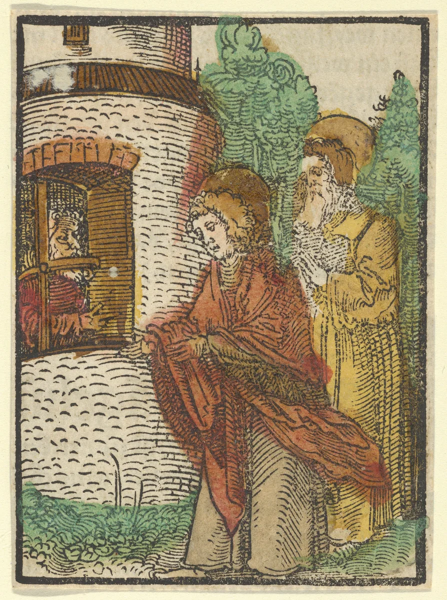 St. John in Prison, from Das Plenarium by Hans Schäufelein, print, 1517