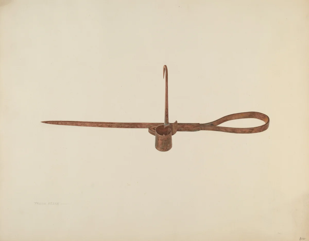 Candle Sticker by Frank M. Keane, index of american design, 1940