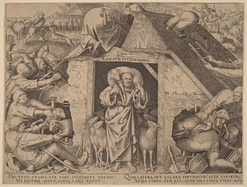 The Parable of the Good Shepherd by Pieter Bruegel the Elder, print, 1565