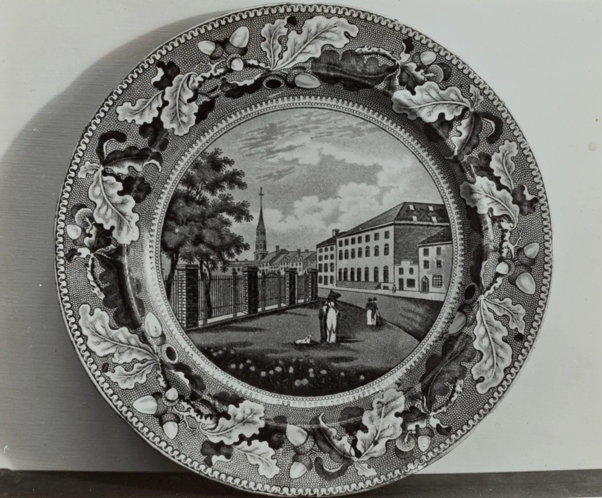 Plate - "Park Theatre, NY" by Helmut Hiatt, index of american design, 1936