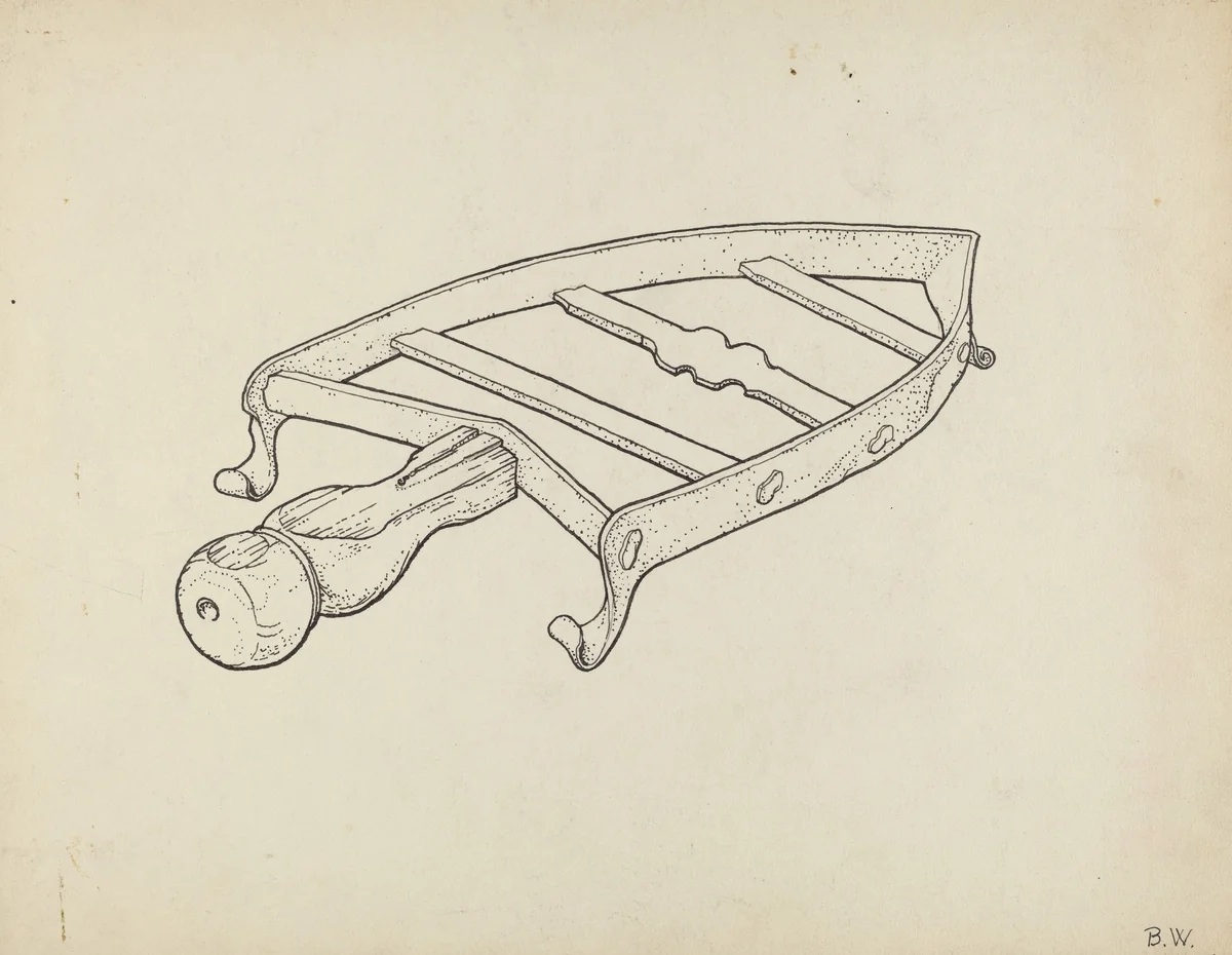 Flatiron Holder by Bernard Westmacott, index of american design, 1939