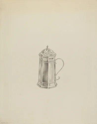 Silver Caster by Hester Duany, index of american design, 1939