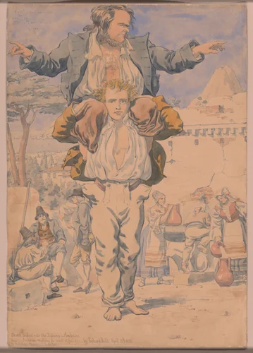 Sketch to Illustrate the Passions–Ambition by Richard Dadd, drawing, 1854