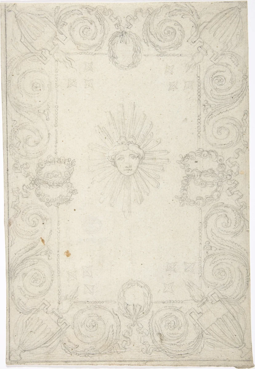 Design for Ceiling by anonymous, drawing, 1700-1799