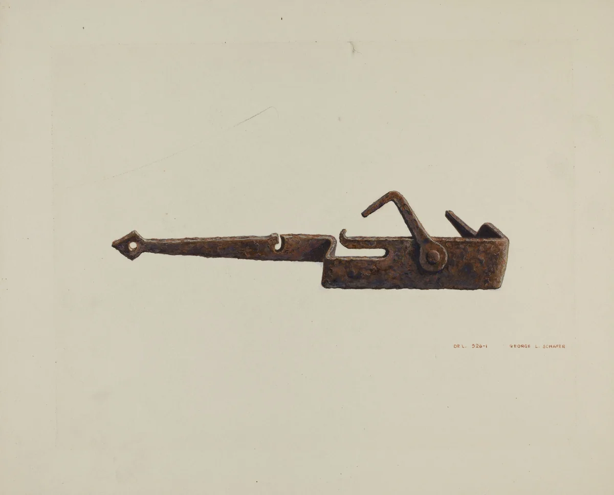 Conestoga Axe Holder by G.L. Schafer, index of american design, 1939