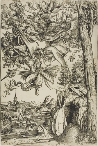 The Temptation of Saint Anthony by Lucas Cranach the Elder, print, 1506