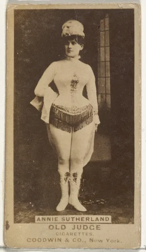Annie Sutherland, from the Actors and Actresses series (N171) for Old Judge Cigarettes by Goodwin & Company, photograph, 1886-1890