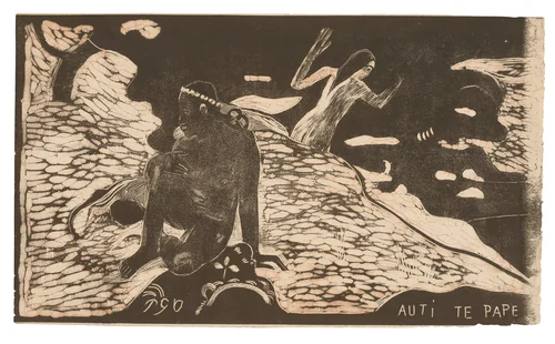 Auti te pape (Women at the River), from the Noa Noa Suite by Paul Gauguin, print, 1893-1894