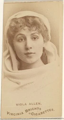 Viola Allen, from the Actors and Actresses series (N45, Type 1) for Virginia Brights Cigarettes by Allen & Ginter, photograph, 1885-1891