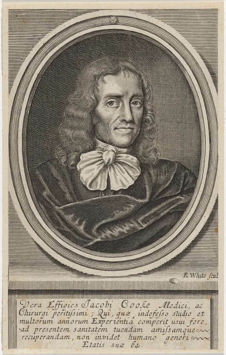James Cooke by Robert White, print, 1676