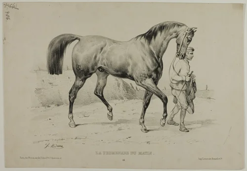 Morning Walk by Victor Adam, print, 1821-1866