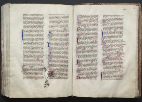 The Gotha Missal: Fol. 136v, Text by Master of the Boqueteaux, book, 1370-1380