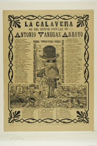 The Calavera of the Peoples' Editor Antonio Vanegas Arroyo by José Guadalupe Posada, print, 1902