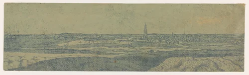 Gezicht op Amersfoort by Hercules Segers, print, 1625-1630