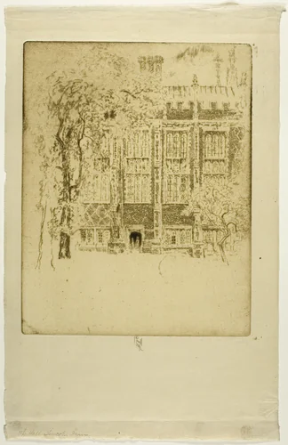 The Hall, Lincoln's Inn by Joseph Pennell, print, 1905