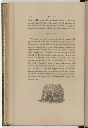 Tailpiece (page 310) from The Fables of Aesop by Thomas Bewick, illustrated book, 1818