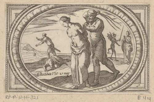 H. Restituta by Antonio Tempesta, print, 1565-1630